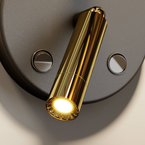 Kinkiet Hilton TK Lighting, czarny, salon / jadalnia, metal, nowoczesny