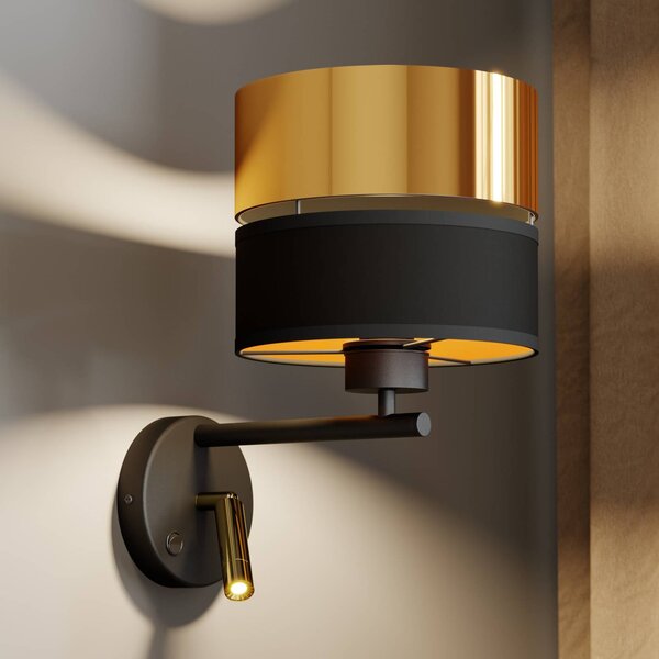 Kinkiet Hilton TK Lighting, czarny, salon / jadalnia, metal, nowoczesny