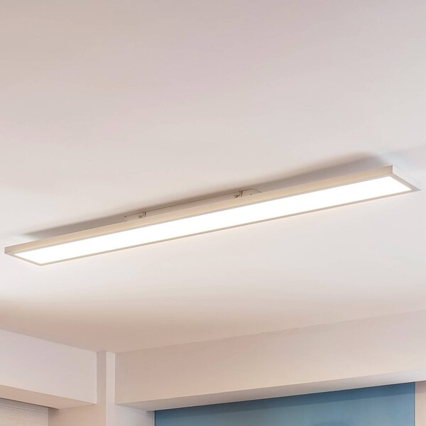 Panel LED Arcchio Enora, 3500lm, biały, metalowy, 119,5 cm Enora, biały / opal, salon / jadalnia, tworzywo sztuczne, nowoczesny