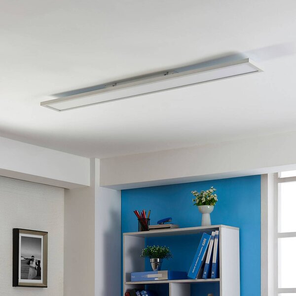 Panel LED Arcchio Enora, 3500lm, biały, metalowy, 119,5 cm Enora, biały / opal, salon / jadalnia, tworzywo sztuczne, nowoczesny