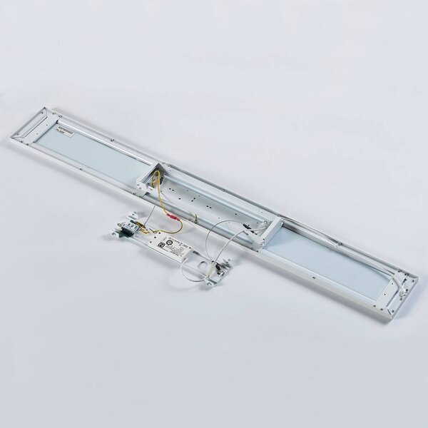 Panel LED Arcchio Enora, 3500lm, biały, metalowy, 119,5 cm Enora, biały / opal, salon / jadalnia, tworzywo sztuczne, nowoczesny
