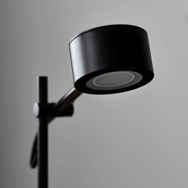 Nordlux Lampa stojąca LED Clyde, możliwość ściemniania, czarny, salon / jadalnia, metal, nowoczesny