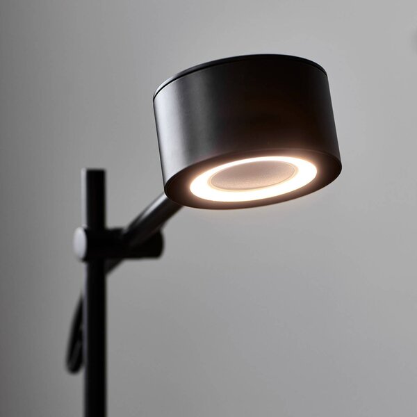 Nordlux Lampa stojąca LED Clyde, możliwość ściemniania, czarny, salon / jadalnia, metal, nowoczesny
