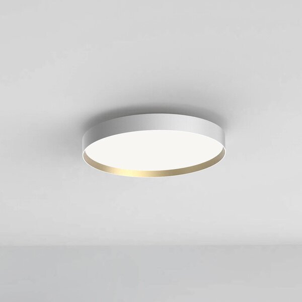 LOOM DESIGN Lampa sufitowa LED Lucia, możliwość ściemniania, biały / opal, salon / jadalnia, aluminium, nowoczesny