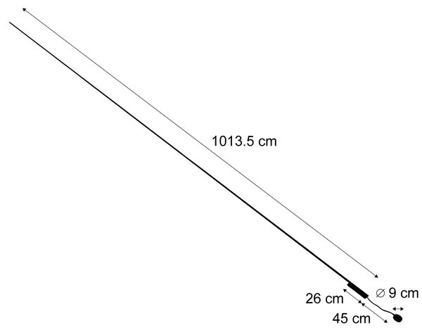 Nowoczesny system oświetlenia szynowego, czarny, 1-fazowy, 1000 cm - Magnetic