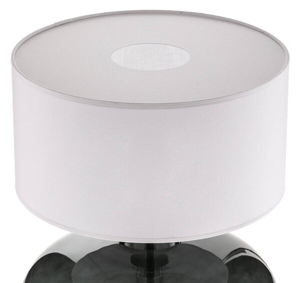 Lampa stołowa Skien Argon, aluminiowy / szary / cynkowy, salon / jadalnia, szkło, nowoczesny
