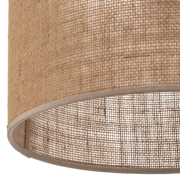 Lampa wisząca Juta TK Lighting, możliwość ściemniania, brązowy / rdzawy, salon / jadalnia, tkanina / materiał / jedwab