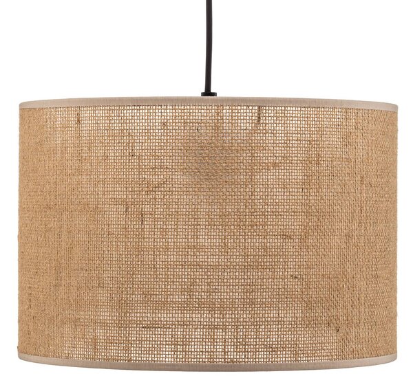 Lampa wisząca Juta TK Lighting, możliwość ściemniania, brązowy / rdzawy, salon / jadalnia, tkanina / materiał / jedwab