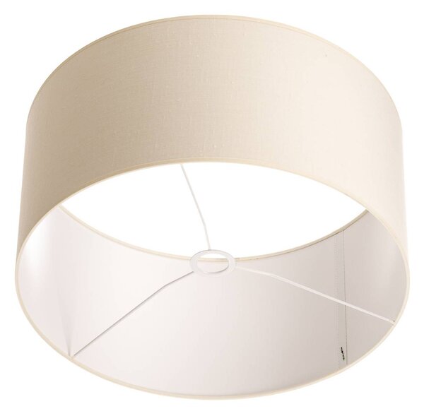 Klosz Roller ecru bawełna Ø50cm wysokość 24cm Duolla, kremowy / amber, tkanina / materiał / jedwab