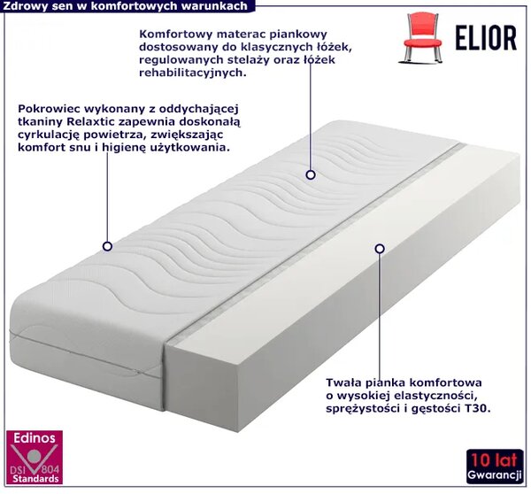 Materac piankowy z pokrowcem 120x200 G7-F94
