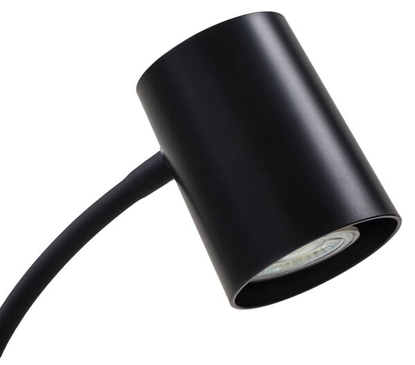 Lampa stołowa Radka Lindby, czarny, biuro, tworzywo sztuczne, nowoczesny