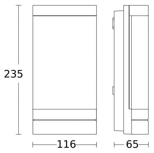 STEINEL Kinkiet zewnętrzny LED L 271 DIGI C, możliwość ściemniania, czarny, aluminium, nowoczesny