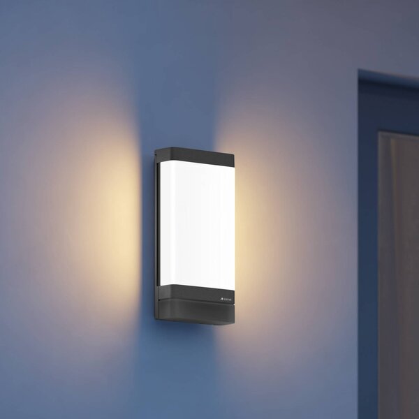 STEINEL Kinkiet zewnętrzny LED L 271 DIGI C, możliwość ściemniania, czarny, aluminium, nowoczesny