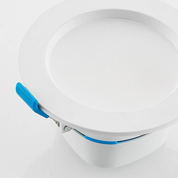 Oprawa wpuszczana LED Arcchio Milaine, biała, ściemniana, Set of 10 Milaine Arcchio, możliwość ściemniania, biały / opal, łazienka, tworzywo sztuczne, nowoczesny
