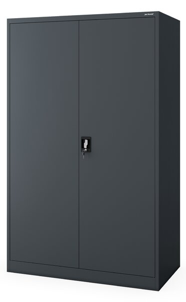 Szafa biurowa metalowa szeroka i głęboka antracytowa, 1150x1850x600 mm: JAN II D600