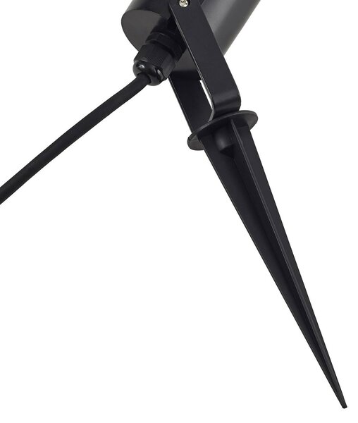 Lampa z grotem ziemnym Lindby Thorgal, Ø 6 cm, czarna, zestaw 3 sztuk Thorgal Lindby, możliwość ściemniania, czarny, tworzywo sztuczne, nowoczesny