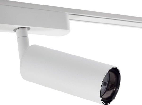 System szynowy 48 V Lumaro, spoty, 7-punktowe, białe, Ø4cm, ściemniane Lumaro 48V Lindby, możliwość ściemniania, biały / opal, salon / jadalnia, aluminium, nowoczesny