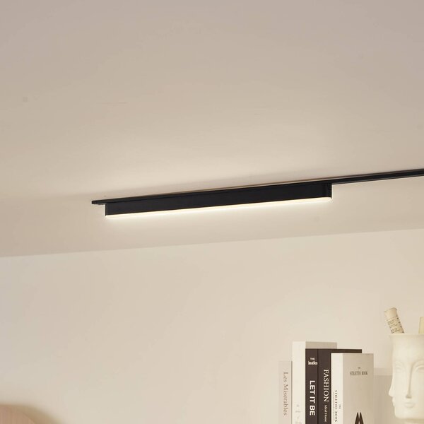 Taśma LED Lindby 48 V Lumaro,czarna,20W,plastikowa,ściemniana Lumaro 48V Lindby, możliwość ściemniania, czarny, salon / jadalnia, tworzywo sztuczne, nowoczesny