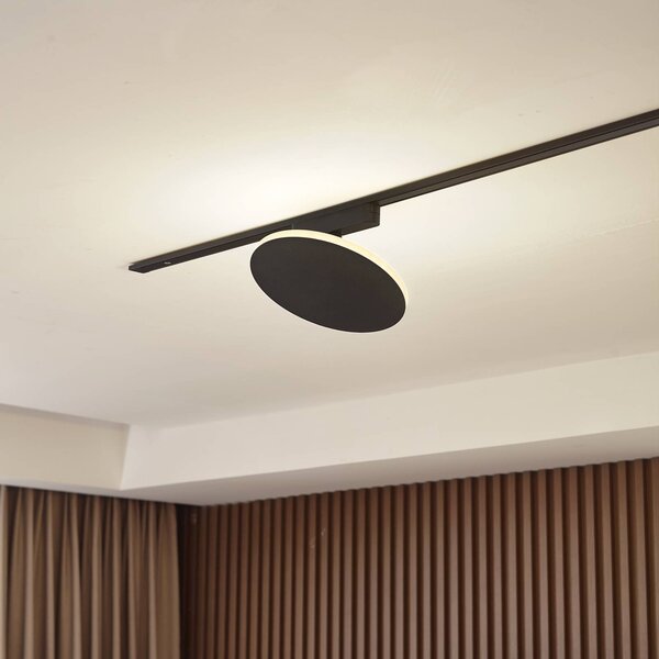 Lampa sufitowa LED Lumaro, czarna, aluminium, 48V, ściemniana Lumaro 48V Lindby, możliwość ściemniania, czarny, salon / jadalnia, aluminium, nowoczesny