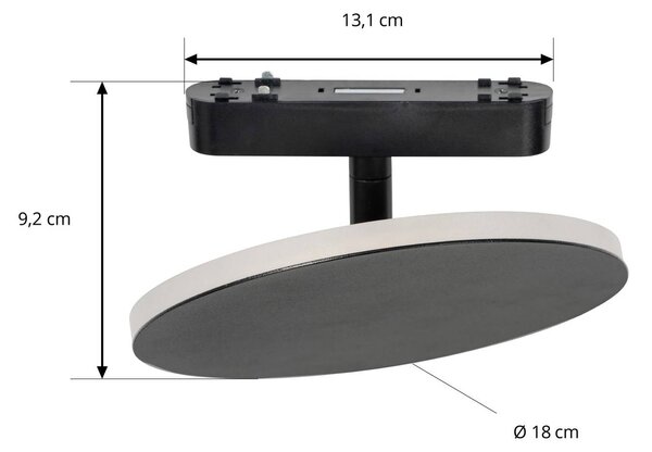 Lampa sufitowa LED Lumaro, czarna, aluminium, 48V, ściemniana Lumaro 48V Lindby, możliwość ściemniania, czarny, salon / jadalnia, aluminium, nowoczesny