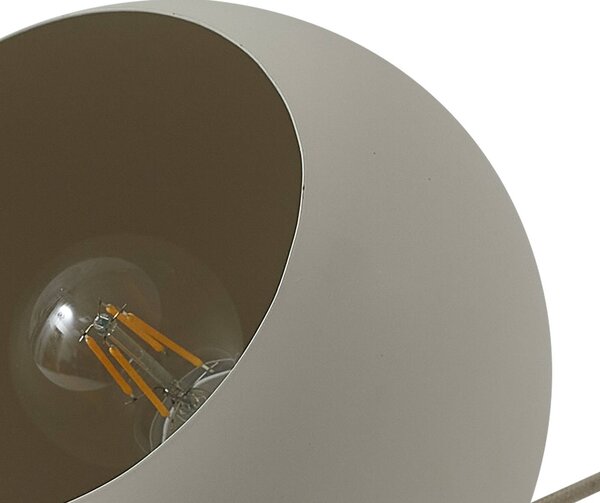 Lampa stołowa Somolia Lindby, kremowy / amber, salon / jadalnia, metal, nowoczesny