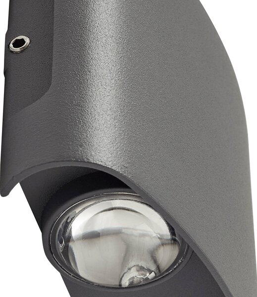 Kinkiet zewnętrzny LED Ithan Lindby, czarny, aluminium, nowoczesny