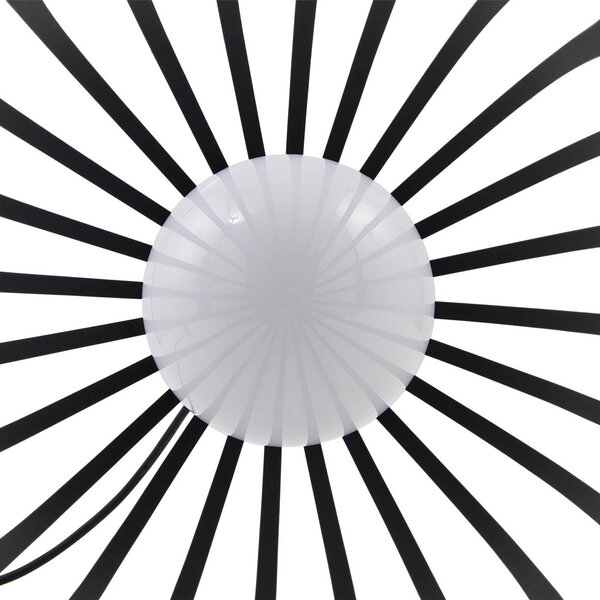 Lampa wisząca zewnętrzna Lucande Marrin, czarna, metalowa, Ø 31 cm Marrin Lucande, możliwość ściemniania, czarny, salon / jadalnia, metal, nowoczesny