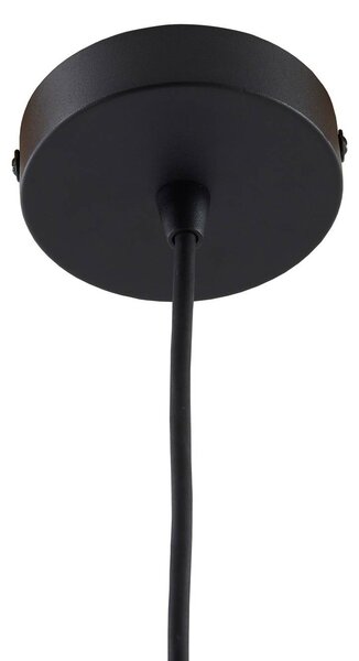 Lampa wisząca zewnętrzna Lucande Marrin, czarna, metalowa, Ø 31 cm Marrin Lucande, możliwość ściemniania, czarny, salon / jadalnia, metal, nowoczesny