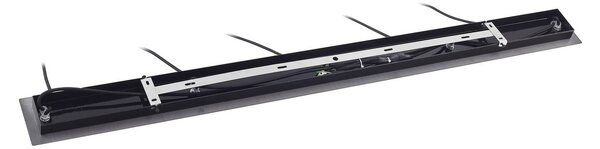 Lampa wisząca szklana Jarven Lucande, możliwość ściemniania, aluminiowy / szary / cynkowy, salon / jadalnia, szkło, nowoczesny