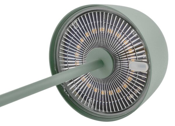 Lindby Lampa stołowa LED Arietty, zielona, ściemniana, IP65 Arietty Lindby, możliwość ściemniania, zielony, salon / jadalnia, aluminium, nowoczesny