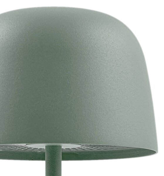 Lindby Lampa stołowa LED Arietty, zielona, ściemniana, IP65 Arietty Lindby, możliwość ściemniania, zielony, salon / jadalnia, aluminium, nowoczesny