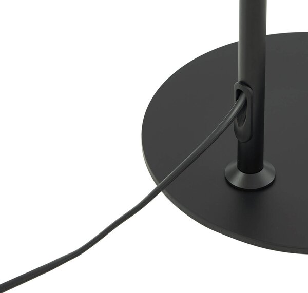 Lampa stojąca Adrik Lindby, czarny, salon / jadalnia, metal, nowoczesny