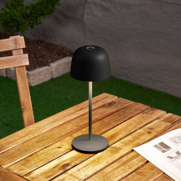 Lindby Lampa stołowa LED Arietty, czarna, ściemniana, IP65 Arietty Lindby, możliwość ściemniania, czarny, salon / jadalnia, aluminium, nowoczesny