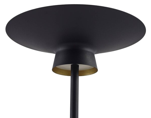Lampa stojąca LED Norvind Lindby, czarny, salon / jadalnia, metal, nowoczesny