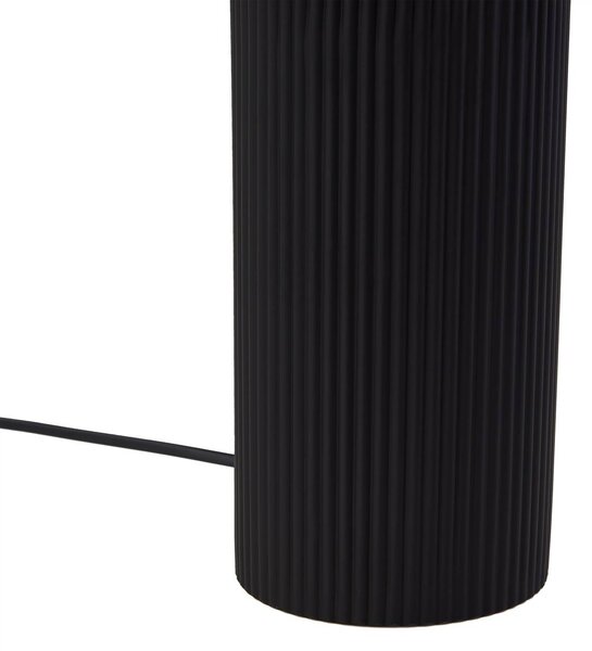 Lampa stołowa Sorscha Lindby, czarny, salon / jadalnia, szkło, nowoczesny