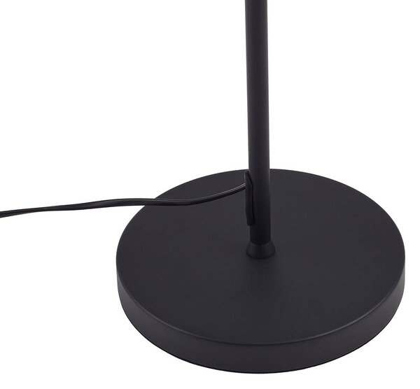 Lampa stojąca LED Norvind Lindby, czarny, salon / jadalnia, metal, nowoczesny