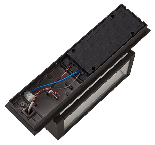 Kinkiet zewnętrzny LED Ferdinand Lucande, aluminiowy / szary / cynkowy, aluminium, nowoczesny