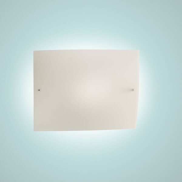 Foscarini Kinkiet designerski Folio, możliwość ściemniania, biały / opal, salon / jadalnia, szkło, design