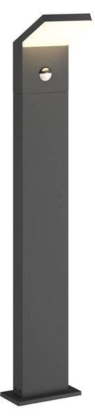 Arcchio słupek oświetleniowy LED Yolena, czujnik, 100cm, antracytowy Yolena, czarny, aluminium, nowoczesny