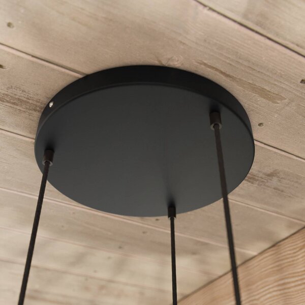 Lampa wisząca Clay Envostar, możliwość ściemniania, jasne drewno, salon / jadalnia, drewno, skandynawski