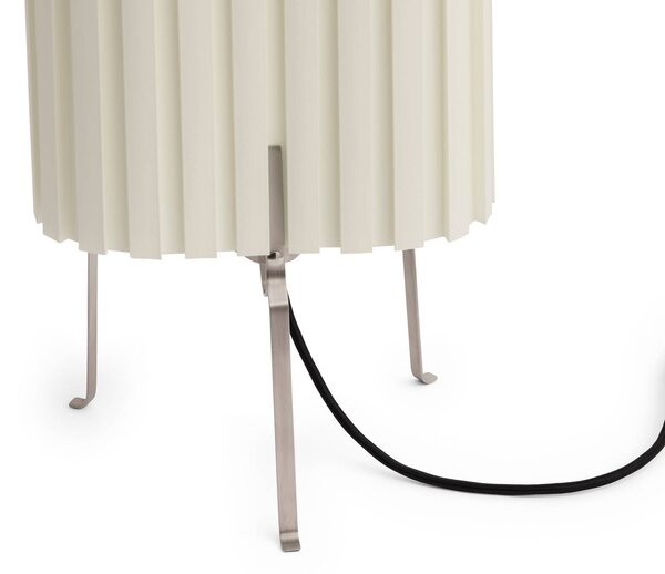 HAY Lampa stołowa Canelé, biały / opal, salon / jadalnia, tkanina / materiał / jedwab, design