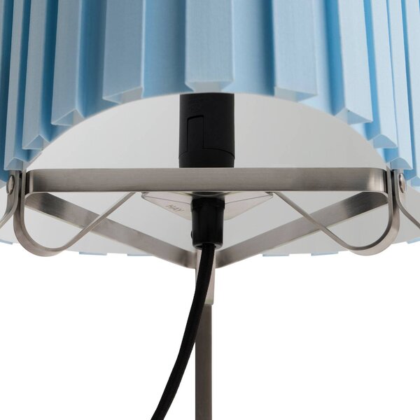 HAY Lampa stołowa Canelé, niebieski, salon / jadalnia, tkanina / materiał / jedwab, design