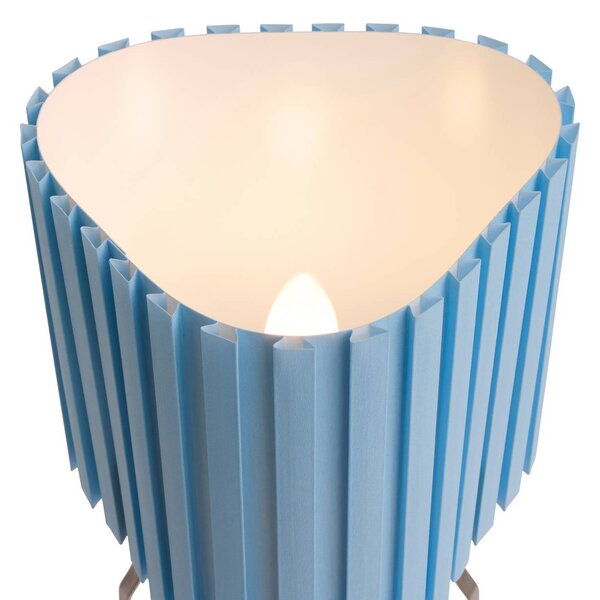 HAY Lampa stołowa Canelé, niebieski, salon / jadalnia, tkanina / materiał / jedwab, design