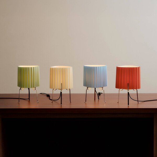 HAY Lampa stołowa Canelé, niebieski, salon / jadalnia, tkanina / materiał / jedwab, design
