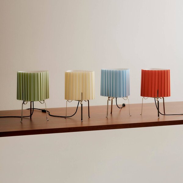 HAY Lampa stołowa Canelé, biały / opal, salon / jadalnia, tkanina / materiał / jedwab, design