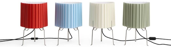 HAY Lampa stołowa Canelé, zielony, salon / jadalnia, tkanina / materiał / jedwab, design