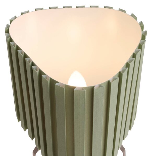 HAY Lampa stołowa Canelé, zielony, salon / jadalnia, tkanina / materiał / jedwab, design