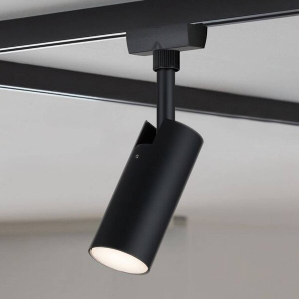 Paulmann URail Spot LED Tubo czarny 3000 K, czarny, salon / jadalnia, metal, nowoczesny