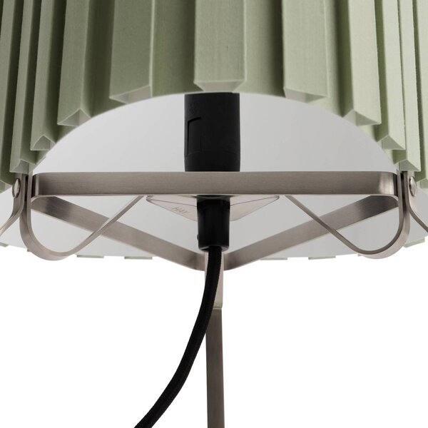 HAY Lampa stołowa Canelé, zielony, salon / jadalnia, tkanina / materiał / jedwab, design