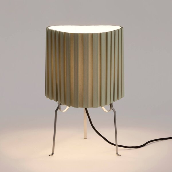 HAY Lampa stołowa Canelé, zielony, salon / jadalnia, tkanina / materiał / jedwab, design